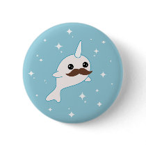 Narwhal con el bigote botones