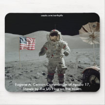 NASA Y ASTRONAUTA DEL ESPACIO DE APOLO TAPETES DE RATÓN