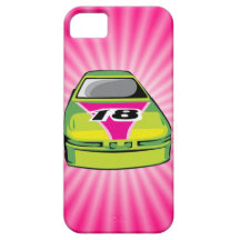 Nascar rosado iPhone 5 protector
