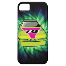 Nascar verde iPhone 5 cárcasa