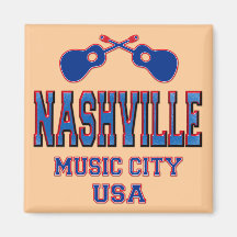 Nashville, ciudad los E.E.U.U. de la música Imán De Frigorífico