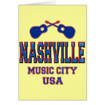 Nashville, ciudad los E.E.U.U. de la música Tarjetón