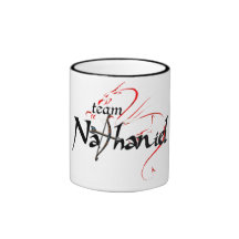 ¡NATHANIEL del equipo! taza