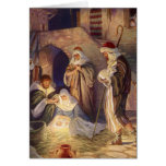 Natividad adaptable del vintage tarjeta