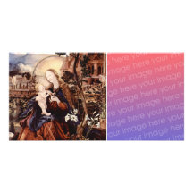 NATIVIDAD CON LILLES BLANCO - MAGIA DEL NAVIDAD TARJETA FOTOGRAFICA  