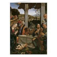 Natividad - tarjetas del día de fiesta de Domenico