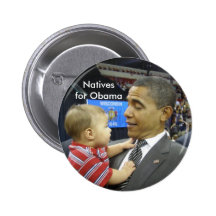 Naturales para Obama Pins