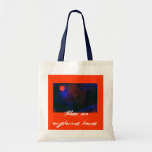 Naturaleza amistosa, hermoso, tote del presupuesto bolsa de mano