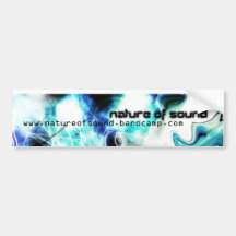 naturaleza del sonido - pegatina del bandcamp pegatina de parachoque