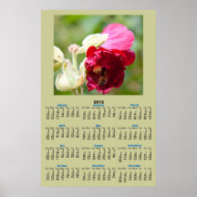 Naturaleza en el poster del calendario del trabajo