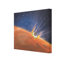 Nave espacial de la entrada atmosférica de Marte Impresiones En Lona