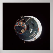 Nave espacial de los géminis 7 según lo visto de l poster