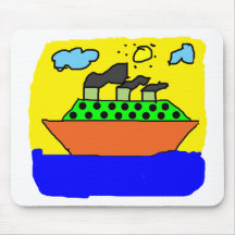 Nave - pintura de los niños tapete de ratones
