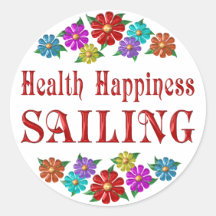 Navegación de la felicidad de la salud pegatina