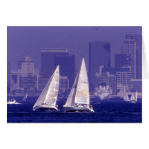 Navegando en San Diego, CA Tarjeton