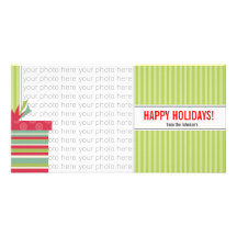 Navidad 4 x 8 tarjetas brillantes de la foto tarjetas fotográficas personalizadas