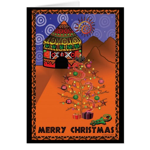 Navidad africano felicitaciones
