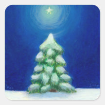 Navidad arte día de fiesta tarjeta árbol nieve 25  etiquetas  