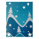 Navidad azul tarjetas postales