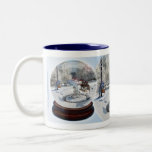 Navidad azul - taza