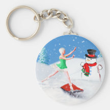 Navidad, bailarín de ballet, llavero de la escena 