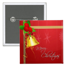 Navidad Bell y cinta Pins