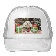 Navidad - Bichon Frise X - maya Gorras De Camionero