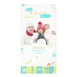 Navidad blanco Photocards de Lil de la diversión c Tarjeta Fotografica
