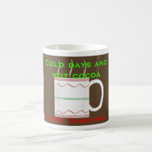 Navidad - cacao caliente tazas