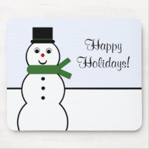 Navidad caprichoso Mousepad del muñeco de nieve Alfombrillas De Ratones