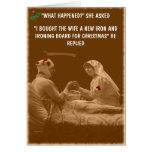 Navidad chistoso de la esposa felicitación
