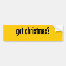 ¿navidad conseguido? etiqueta de parachoque