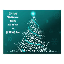 Navidad corporativo que saluda las postales