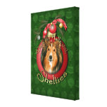 Navidad - cubierta los pasillos - Shelties Impresion En Lona