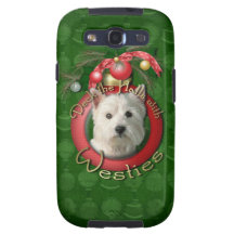 Navidad - cubierta los pasillos - Westies Galaxy SIII Carcasa