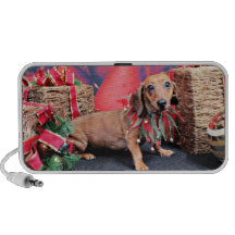 Navidad - Dachshund - cobre Notebook Altavoz