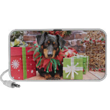 Navidad - Dachshund - Tanner Altavoz De Viaje