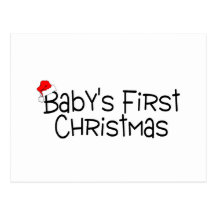 Navidad de Babys del navidad primer Tarjeta Postal