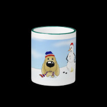 Navidad de cocker spaniel tazas