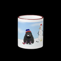 Navidad de cocker spaniel tazas