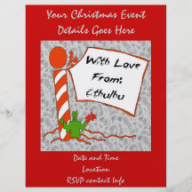 Navidad de Cthulhu Flyer Personalizado