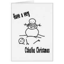 Navidad de Cthulhu Tarjeta