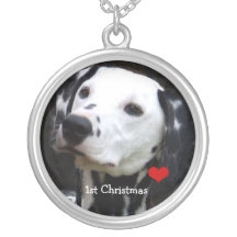Navidad de Fisrt su collar de la foto