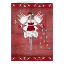 Navidad de hadas tarjetas