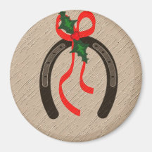 Navidad de herradura iman de nevera