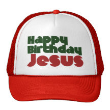 Navidad de Jesús del feliz cumpleaños Gorras