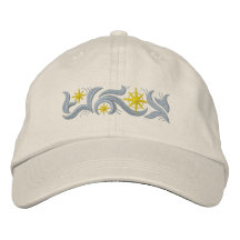 Navidad de la estrella del oro gorra de béisbol