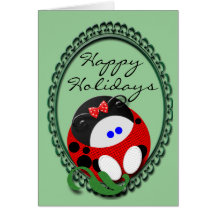 Navidad de la mariquita felicitacion 