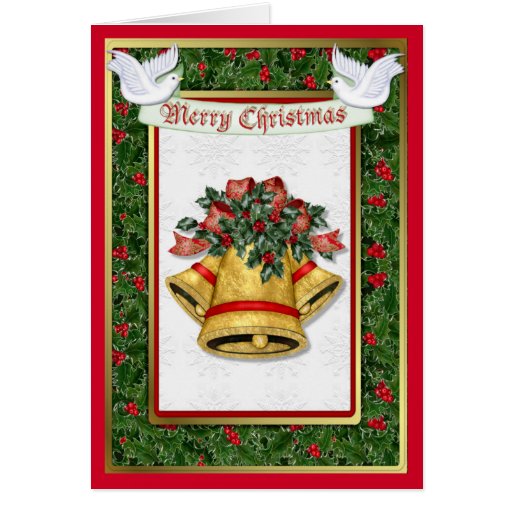 Navidad de la paloma del acebo felicitacion 