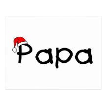 Navidad de la papá tarjetas postales